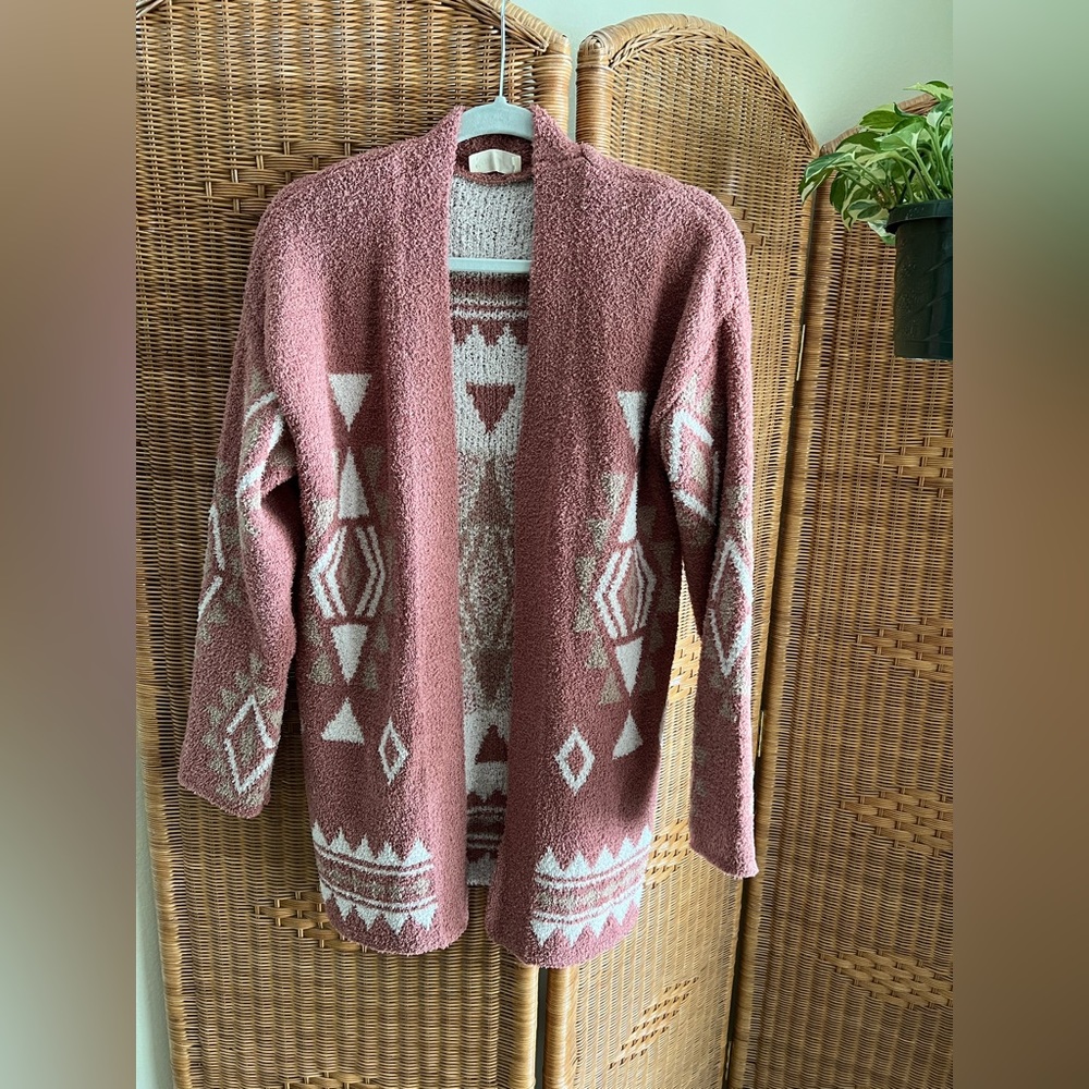 Cozy Aztec print Cardigan